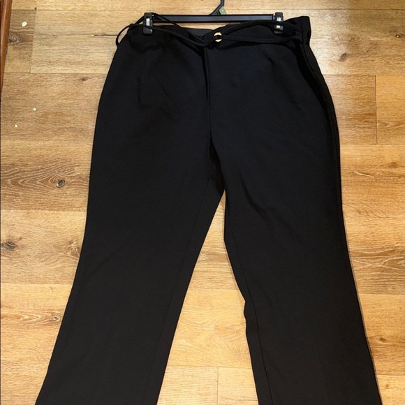 Anne Klein Stylish Black Wide-Leg Pants - Picture 1 of 3